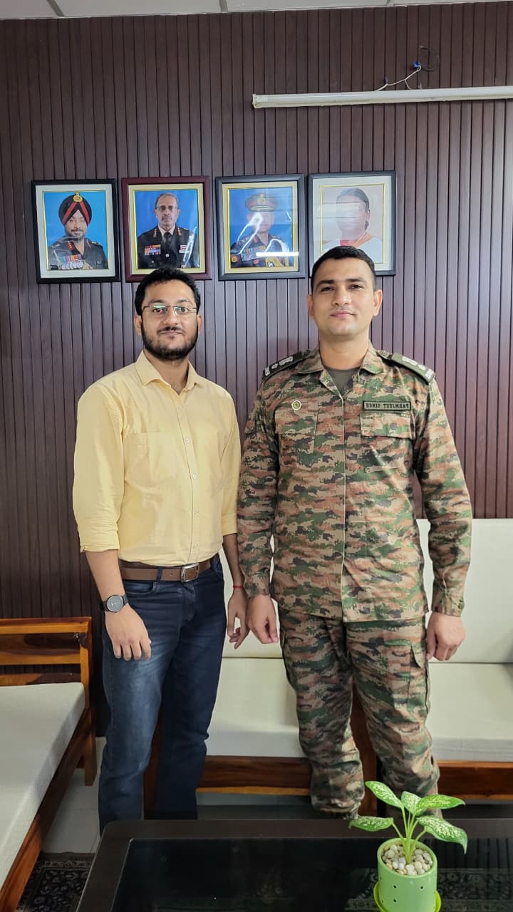 Another moment with Lt Col Paramjeet Singh